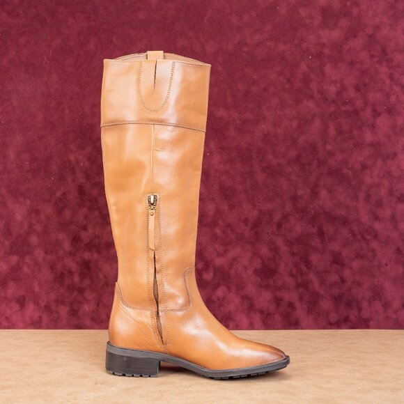 Sam Edelman Wmn Drina Whiskey Leather Fashion Equestrian Riding Knee Boots sz 7 - Picture 10 of 10